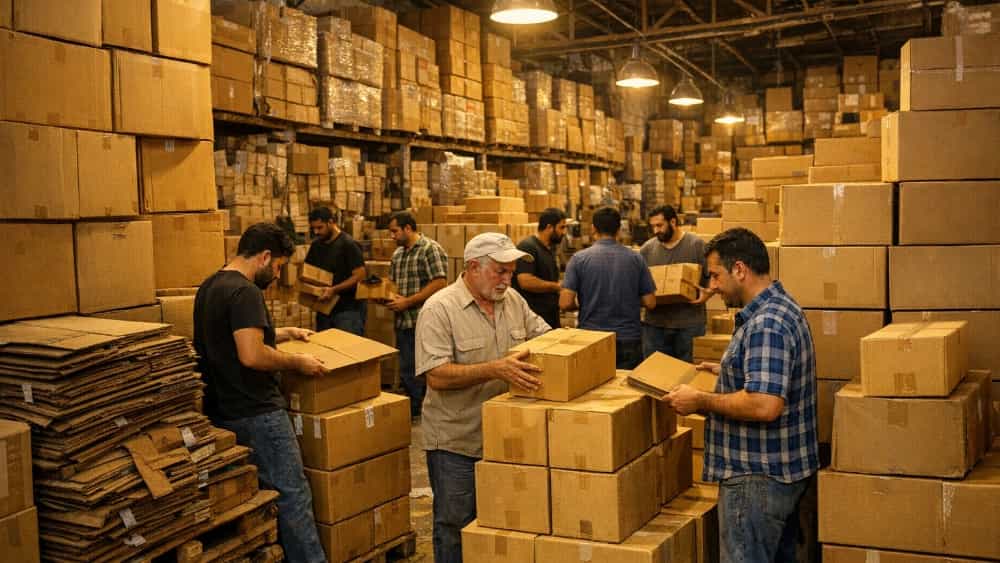 خرید عمده کارتن نو و کارتن دست دوم با قیمت مناسب در جنوب تهران