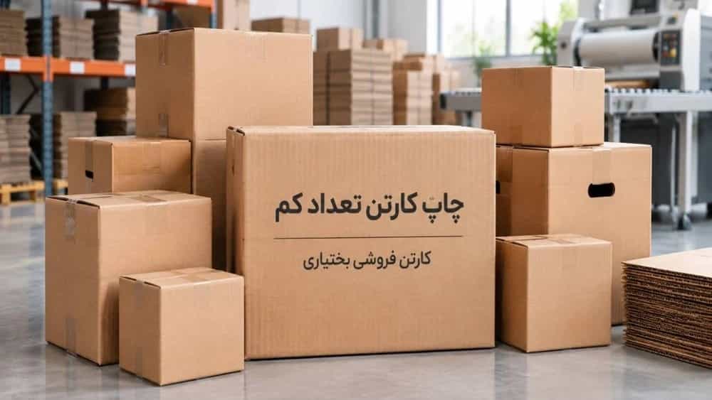چاپ کارتن تعداد کم و تولید کارتن سفارشی در جنوب تهران